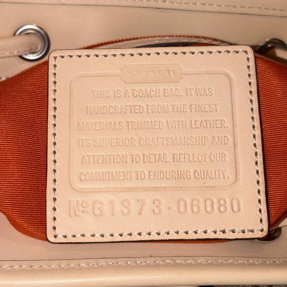 Authentic Vintage Coach Classic Signature Monogram Buckle Backpack – Khaki/Tan - Picture 2 of 8